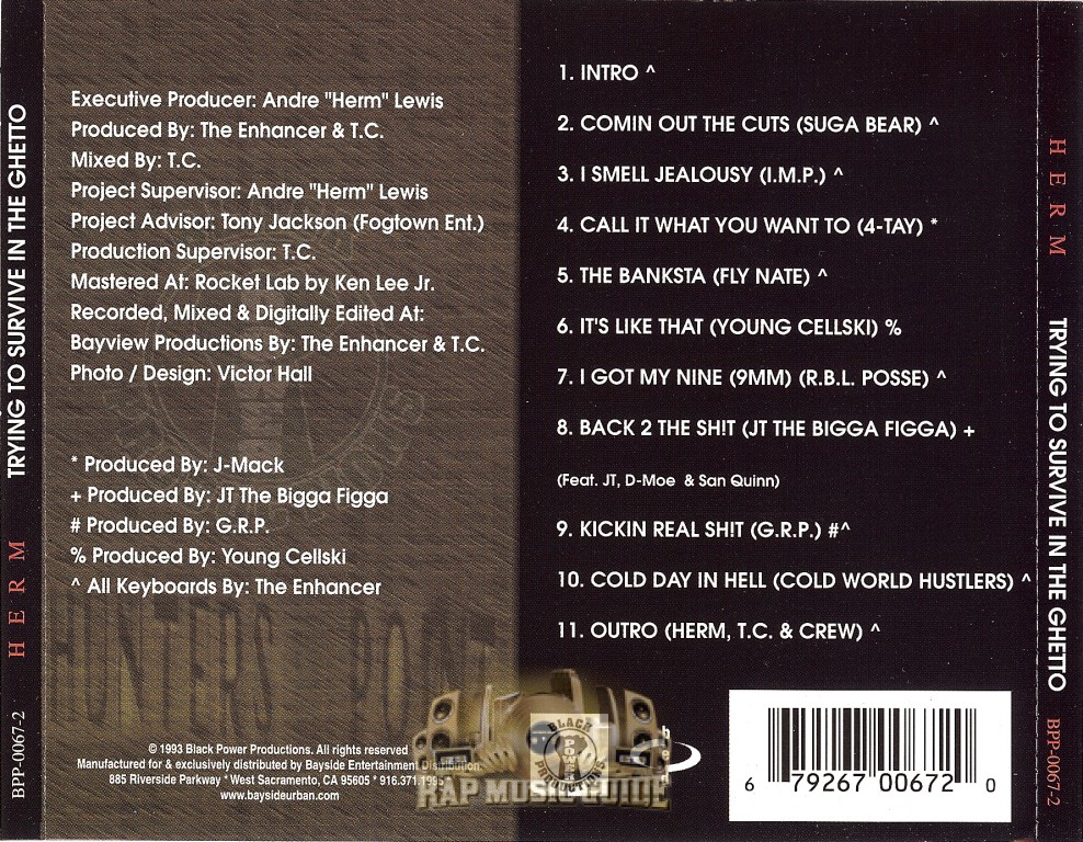 HERM/TRYING TO SURVIVE〜/G-RAP Herm - Trying To Survive In The Ghetto - CD (Original 1993)
